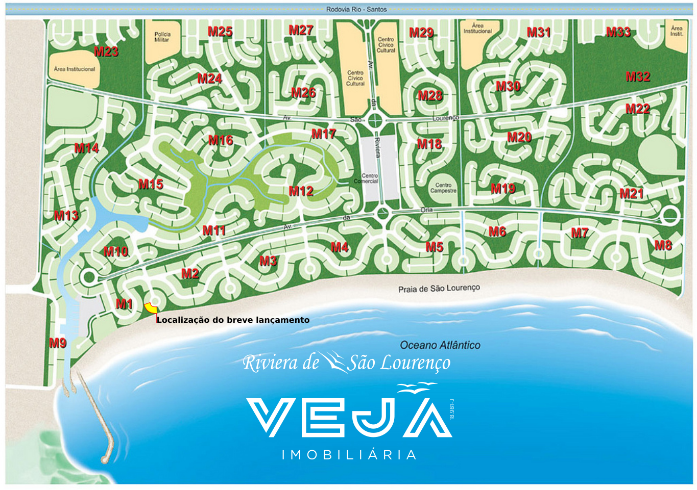 Lançamentos em Riviera de São Lourenço: Módulo 1